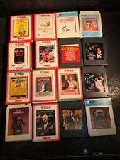 Lot of 16 Vintage Mixed Varity of 8-Track Tapes Mid Century Sound Tracks