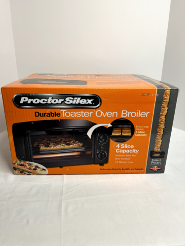 Proctor Silex Toaster Oven Broiler, 4 Slice , Brand New