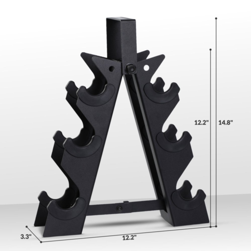 Neoprene Dumbbell Free Hand Weight Set with Rack 5 10 and 15 Pound Non Slip - Bild 11 von 12