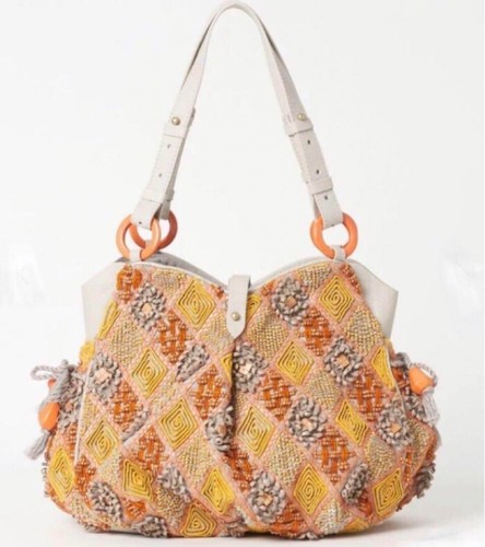 JAMIN PUECH Beads Tote Bag about 25 x 32 x 7cm authentic Women