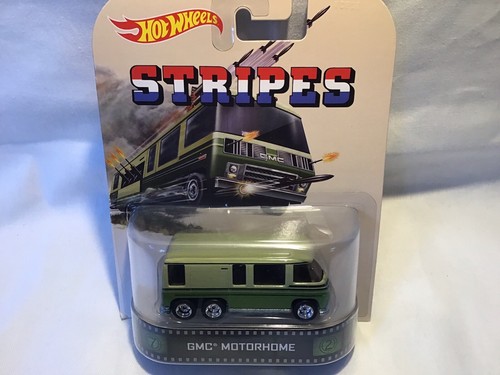 Hot Wheels Retro Entertainment "Stripes" GMC Motorhome (Green) 2013 - Picture 3 of 8