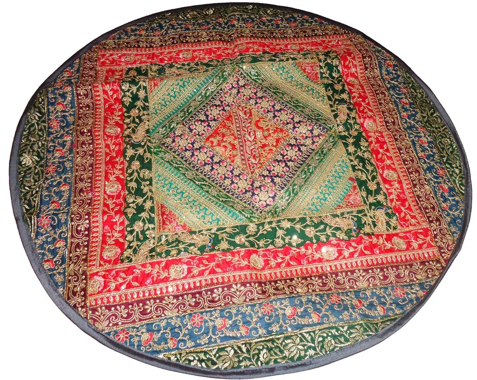 Tablecloth Boho table runner sofa throw tapestry vintage patchwork embroider art - Image 2 of 4