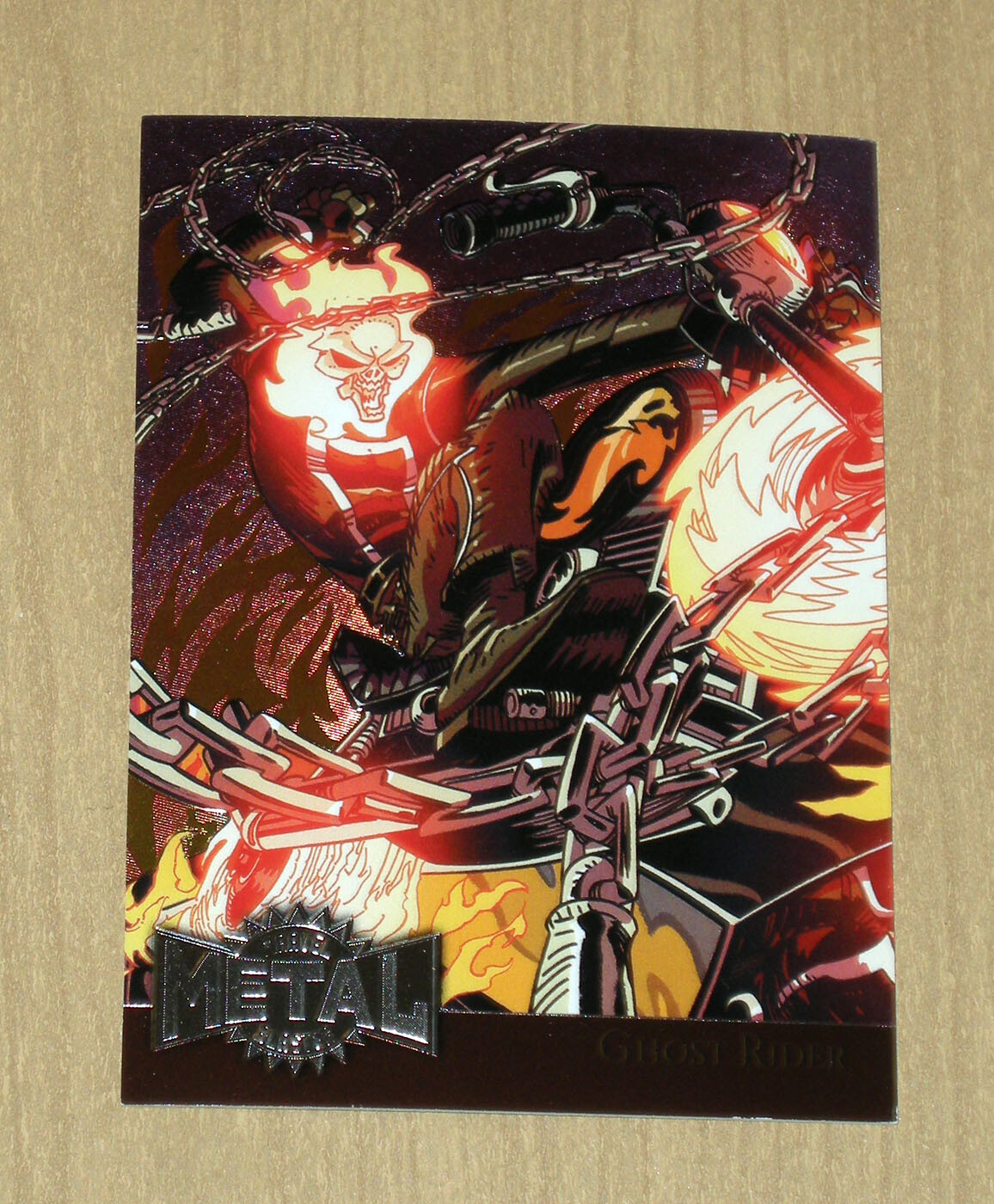 2015 Upper Deck Marvel Fleer Retro 1995 Metal Blaster Ghost Rider #19