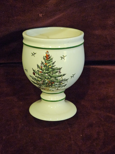 Spode England CHRISTMAS TREE Pedestal Cup 4-1/4" Tall