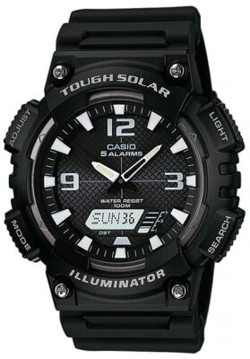 Casio Uhr AQ-S810W-1AVEF Solaruhr Ana-Digi Collection schwarz
