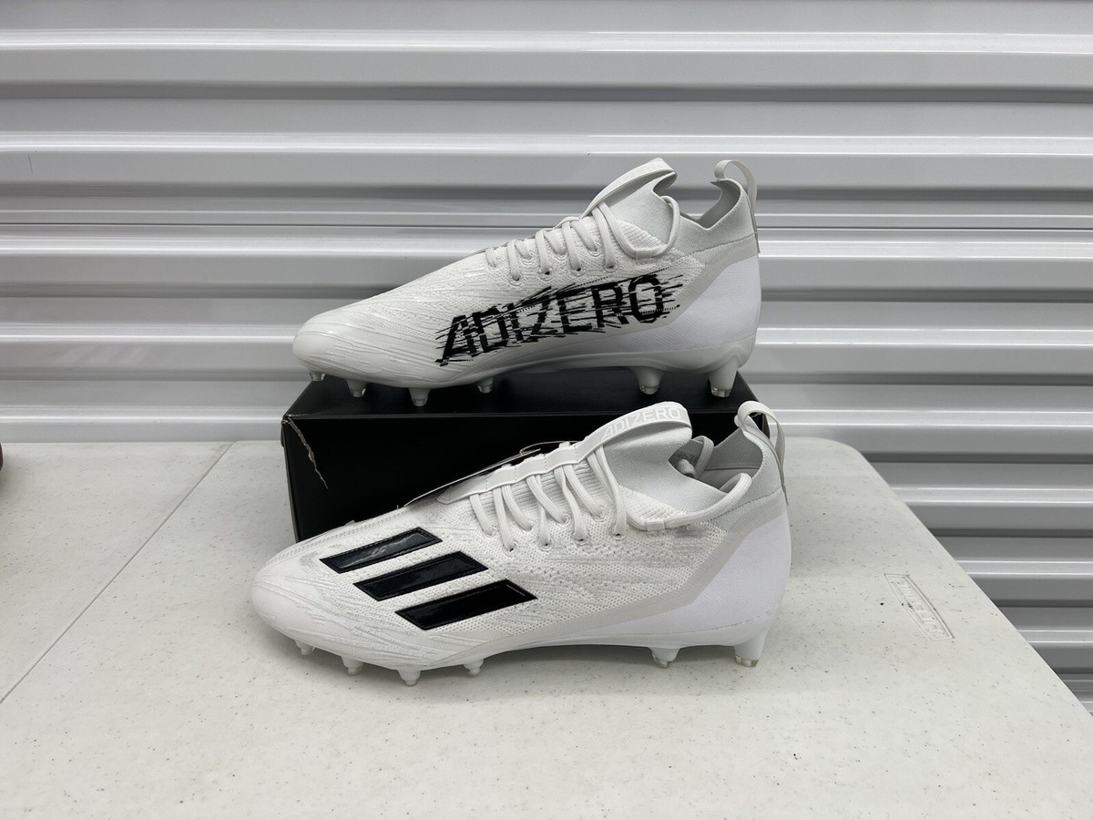 Adidas Adizero Primeknit White Black Football Cleats Men's Size 14 HP8860  NEW