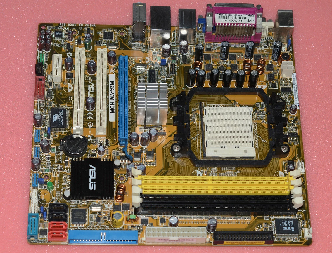 Asus M2A-VM M2A-VM HDMI Motherboard With I/O Shield AMD Athlon 64.