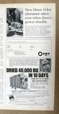 Dated Original 1968 Misc Drier Ad features Dave Vogt of Truman, Minnesota