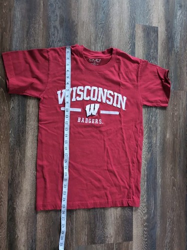 Men's NCAA Wisconsin Badgers OVB Short Sleeve Red T-Shirt Sz. S - Picture 6 of 6