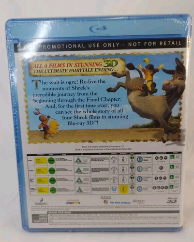Shrek: The Complete 3D Collection Blu-Ray, 2010, Promo-NEW & Sealed - Picture 2 of 3
