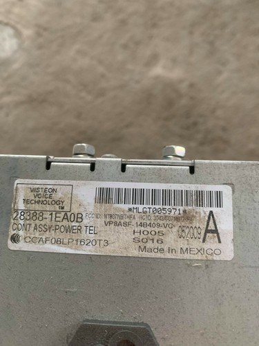 2009 NISSAN 370Z TELEPHONE VOICE CONTROL UNIT BLUETOOTH MODULE OEM 283881EA0B - Picture 6 of 6