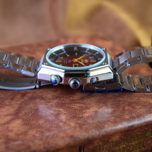Reloj Hombre Orient SK Sea King Cristal KD King Diver Esfera Roja Reloj SERVICIADO - Imagen 8 de 11