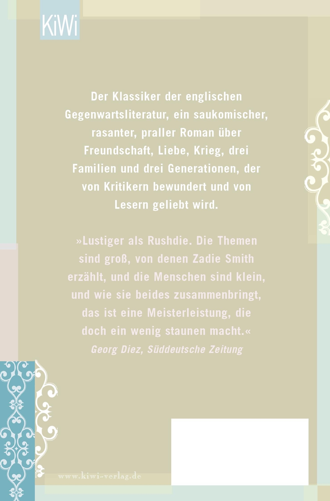 Thumbnail - Zähne Zeigen Zadie Smith