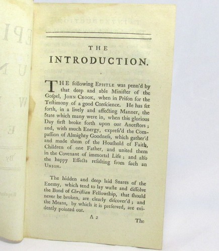 QUAKER An Epistle for Unity to Prevent the Wiles of the Enemy by JOHN CROOK - Picture 3 of 3