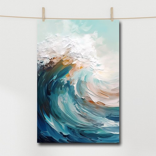 Big Waves Ocean Landscape Canvas Painting Wall Art Home Decor Print Mural - Picture 3 of 6