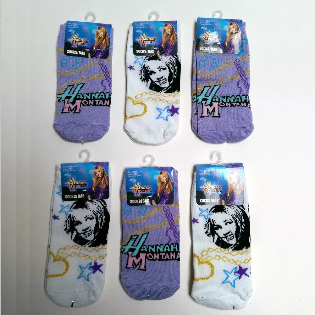 Hannah Montana-Unisex Socks Roxo, Impressão Digital 360 °, Engraçado,  Adulto, Adolescente, Juventude, Homens, Mulheres, Presente