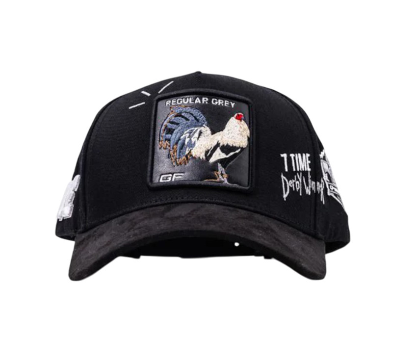 GALLO FINO BLACK PALENQUE ОБЫЧНАЯ СЕРАЯ ШЛЯПА-СНЭПБЭК GFPALENQUE BLK