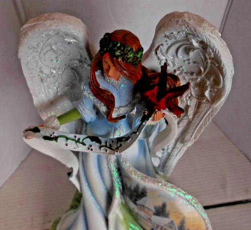 THOMAS KINKADE PAINTER OF LIGHT ANGEL LIGHTS UP THE HOUSE ON HER DRESS - Picture 2 of 3
