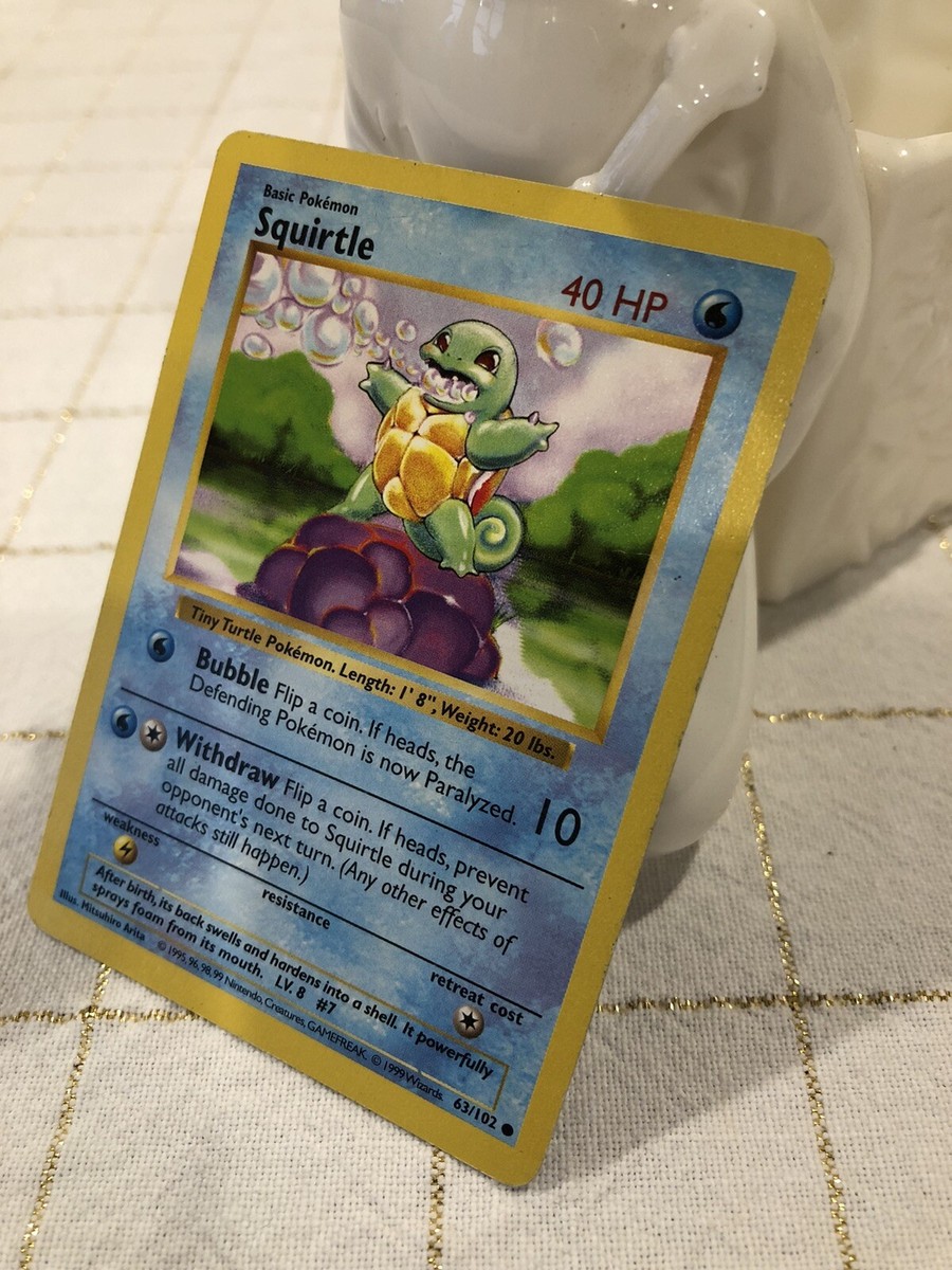 ゼニガメ Squirtle (1st Edition)Shadowless 美品 Squirtle Pokemon Card Shadowless (Basic) 63/102 1995-1998 | eBay