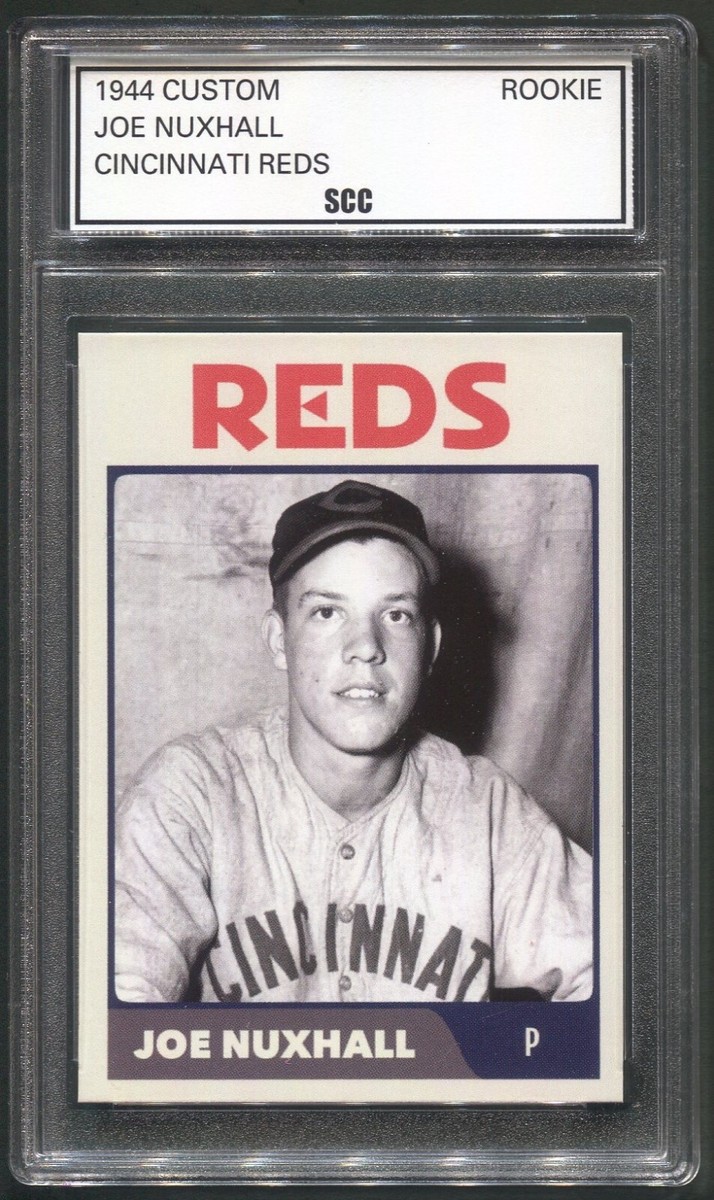 Custom 1944 Joe Nuxhall Cincinnati Reds Pre Rookie Year Baseball