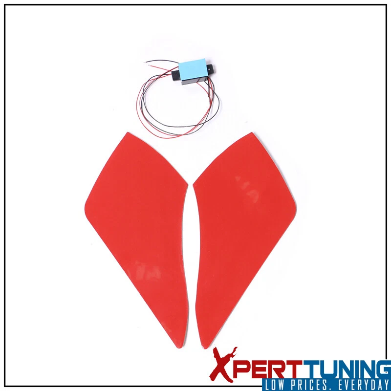 Fits 13-20 Ford Fusion Matte ABS Trunk Spoiler Wing & Long LED Brake Light Foto 2 de 4