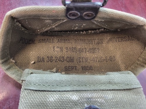 US Marked OD Green Canvas Ammo Bag 1950 - Picture 6 of 6