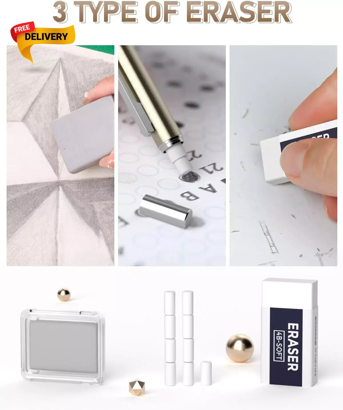 35PCS Art Mechanical Pencil Set, 3 PCS Metal Drafting Pencil 0.5 Mm & 0.7 Mm & 0