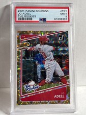2021 Donruss Baseball Jo Adell The Rookies #TR2 /999 Los Angeles Angels RC PSA 9