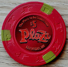 5 Las Vegas Plaza House Casino Chip