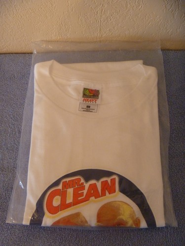 VINTAGE 2001 PROCTER & GAMBLE MR. CLEAN SIZE LARGE T-SHIRT - NEW IN ORIGINAL BAG - Picture 2 of 6