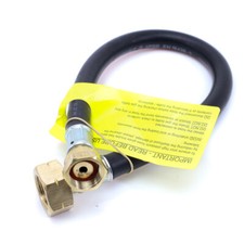 Butane Screw On LPG Bulkhead Gas Bottle Change Pigtail Hose fits Calor Motorhome