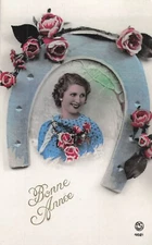 CP GOOD YEAR WOMEN MAKEUP BLUE BLOUSE IN HORSESHOE - PINK