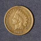 1908-S 1c Indian Head Cent - Free Shipping USA