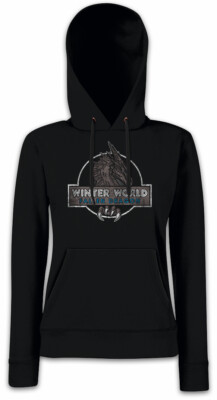 WINTER WORLD Damen Hoodie Sweatshirt Game of Dragon Thrones White Blue Walkers