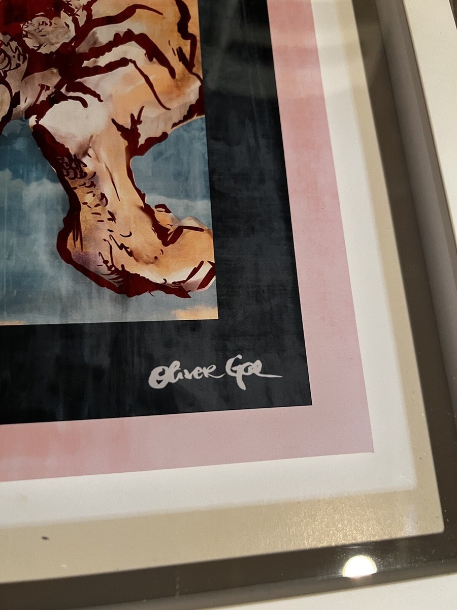 OLIVER GAL GUCCI PARMA TIGERS WALL ART 25” x 25” SHADOWBOX $695