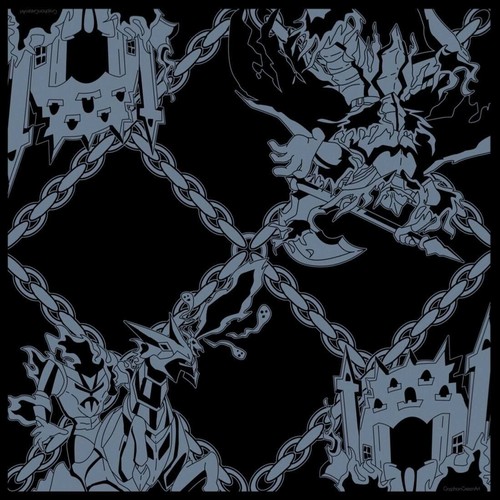 Yugioh Phantom Knights Blue/Black 2 Player Cloth Playmat eBay