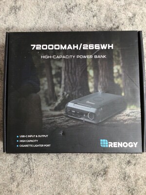 その他 Renology Mobile Battery (72,000mah) Amazon.com: Renogy 72000mAh 266Wh 12v Power Bank with 60W PD