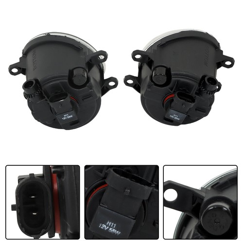 Bumper Chrome Fog Lights Fit for 2009-2012 TOYOTA RAV4 W/bulb+harness+switch - Picture 9 of 14