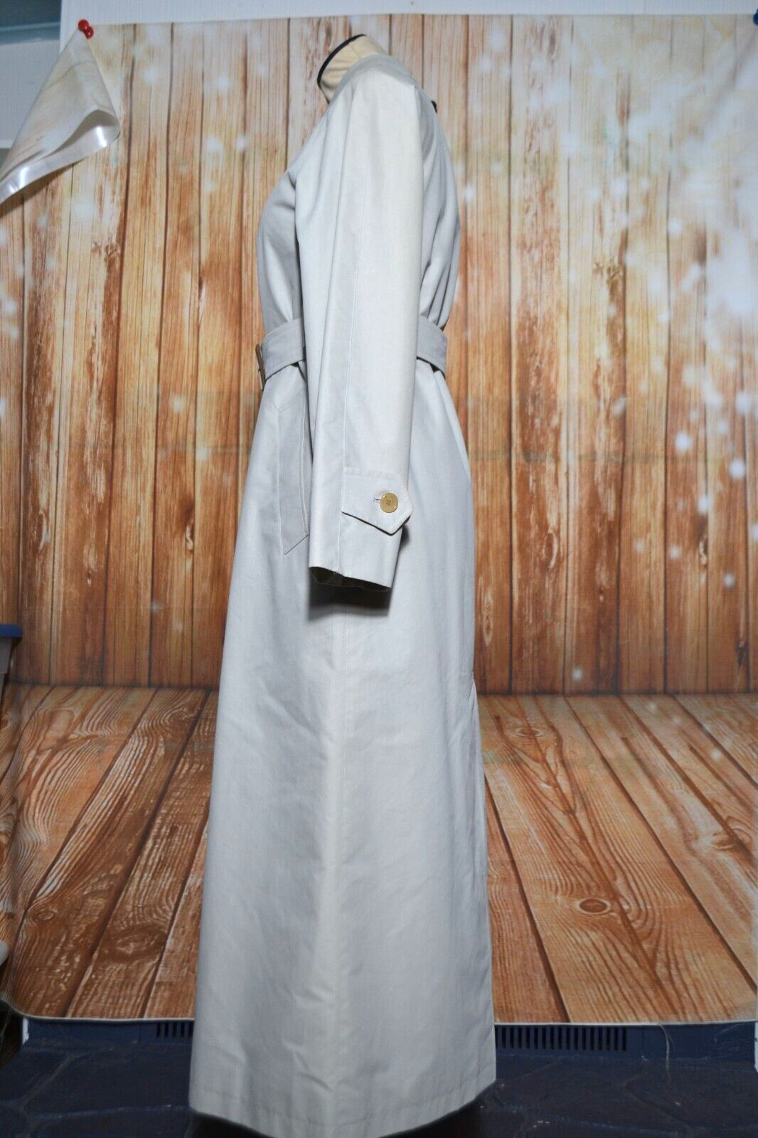 Burberry London Women Nova Check Light Weight Beige Trench Coat Size 2R thumbnail 4