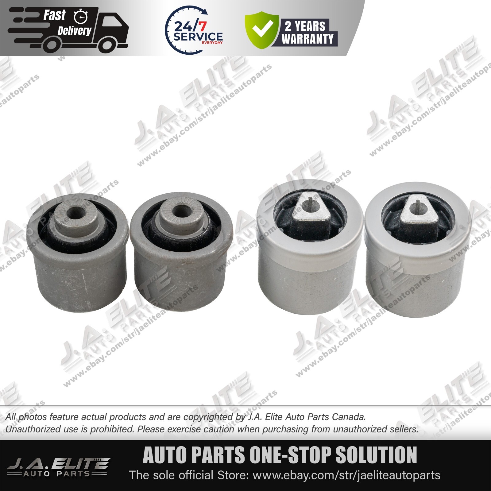 4pcs Front Lower Control Arm Bushing Kit fit Rolls Royce Phantom (2004-2016)