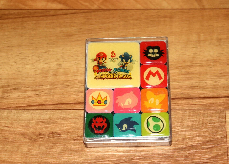 Beijing 2008 Mario & Sonic At The Olympic Games Antiguo Promo Conjunto de imanes epoxi Sega Foto 2 de 4