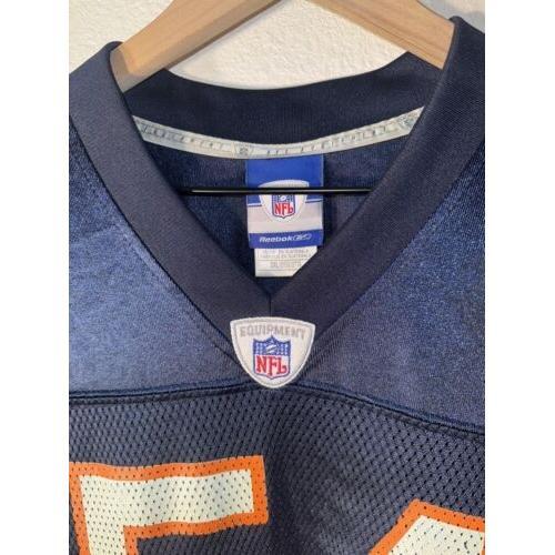 Reebok Brian Urlacher Jersey Men’s 2XL Navy Chicago Bears #54 NFL Authentic - Picture 3 of 8