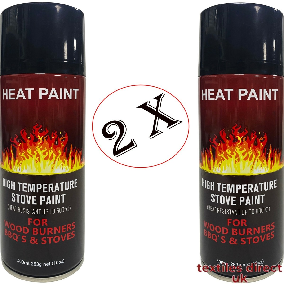 x Heat Resistant Spray Paint Stove High Temperature Paint For