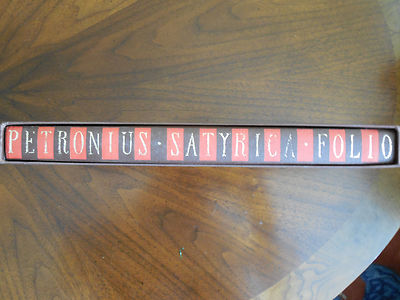 FOLIO SOCIETY SATYRICA by PETRONIUS Cloth/Slipcase