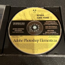 Adobe Photoshop Elements 2.0 disco + codice Product Key - software per computer fotografia