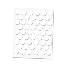 Self-Adhesive Screw Hole Stickers - pcs. 0.55 inch / 0.55 inch - 14 mm 50 White