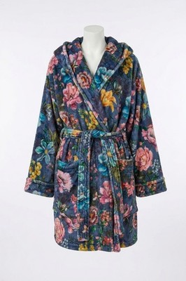 Johnny Was Ollie Short Cozy Robe Blue