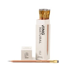 Blackwing Natural Pencils - 12 Count, Nautral 1 Count Pack of 12 ,