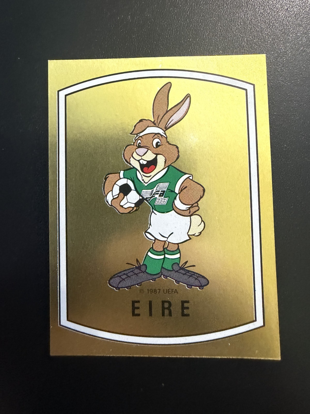 ALBUM FIGURINE PANINI EURO 1988 #184 BERNIE EIRE COME DA FOTO
