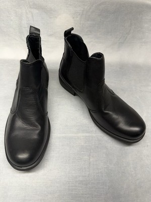 Igi & Co Women s Black Leather Chelsea Boots 1.5  Block Heel Size 38 or 7/7.5US